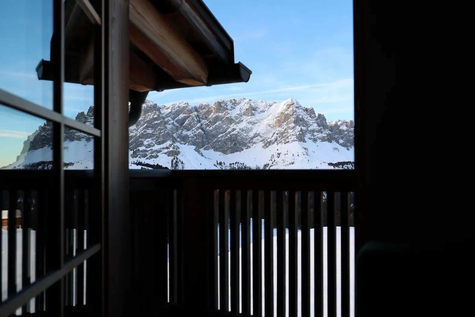 Camera putia con balconcino inverno