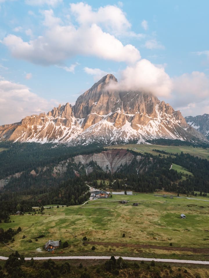 High altitude hotel in the Dolomites